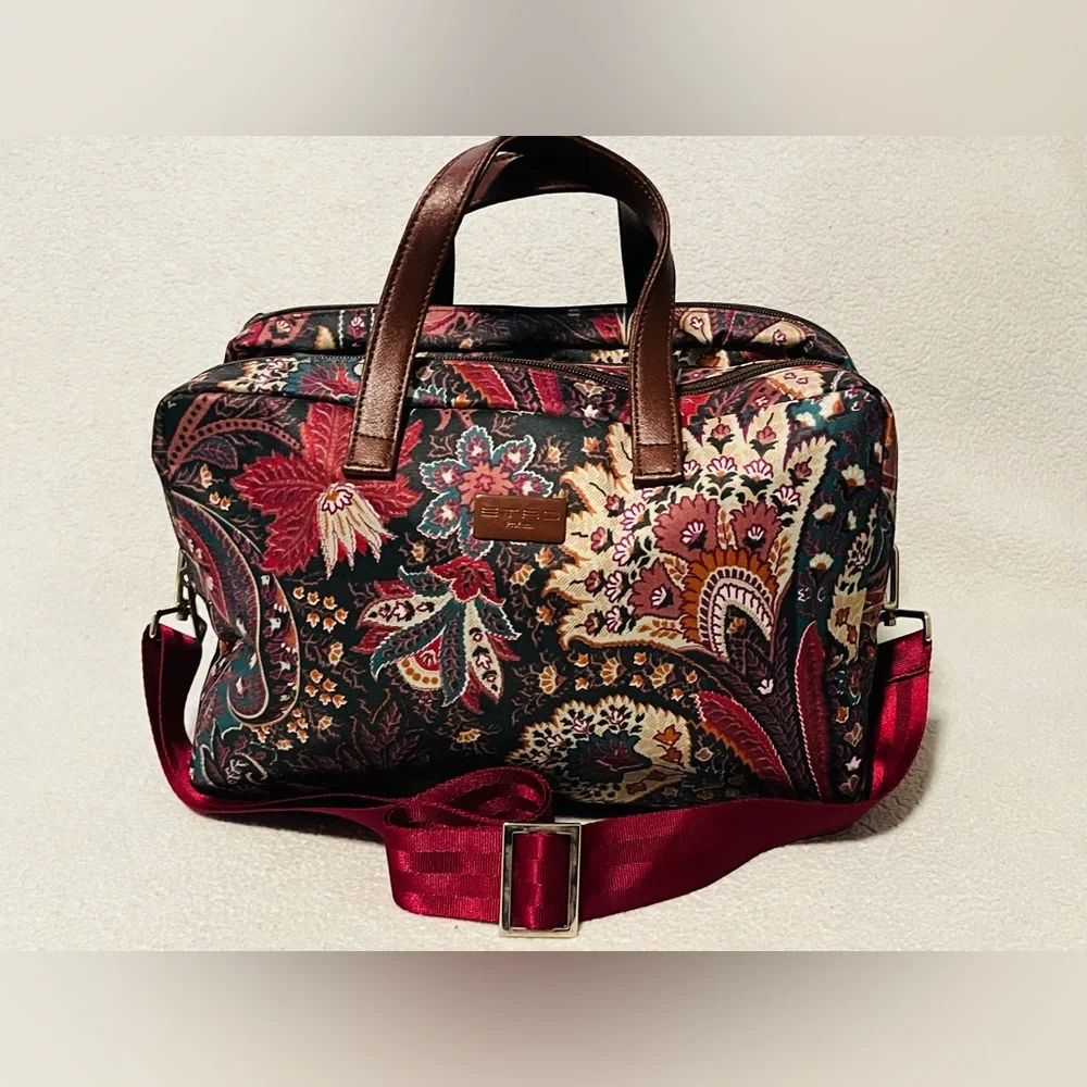 Etro Paisley Nylon Crossbody/Messenger Bag - Picture 1 of 11